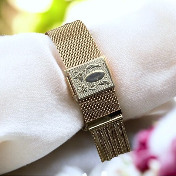 🌺Vintage Victorian Revival Mesh Bracelet - Picture 2 of 11